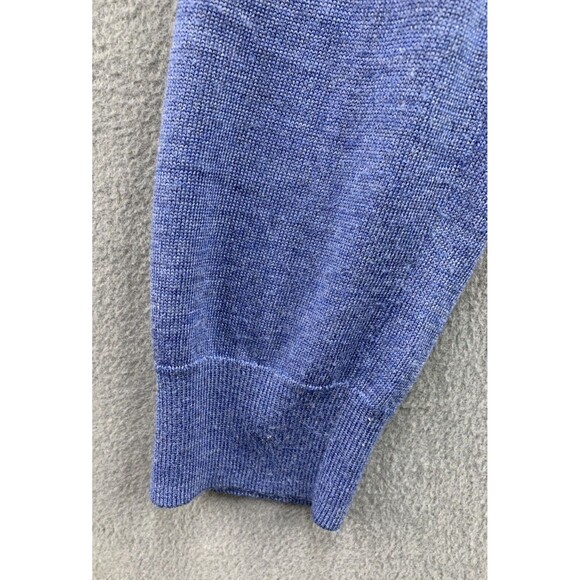 Joseph Abboud Sweater Mens Size XL Blue Merino Wool Blend V- Neck Pullover - Picture 11 of 14